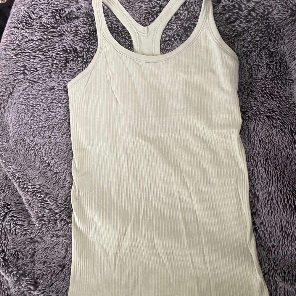 Green Lululemon Ebb Street Tank Size 4